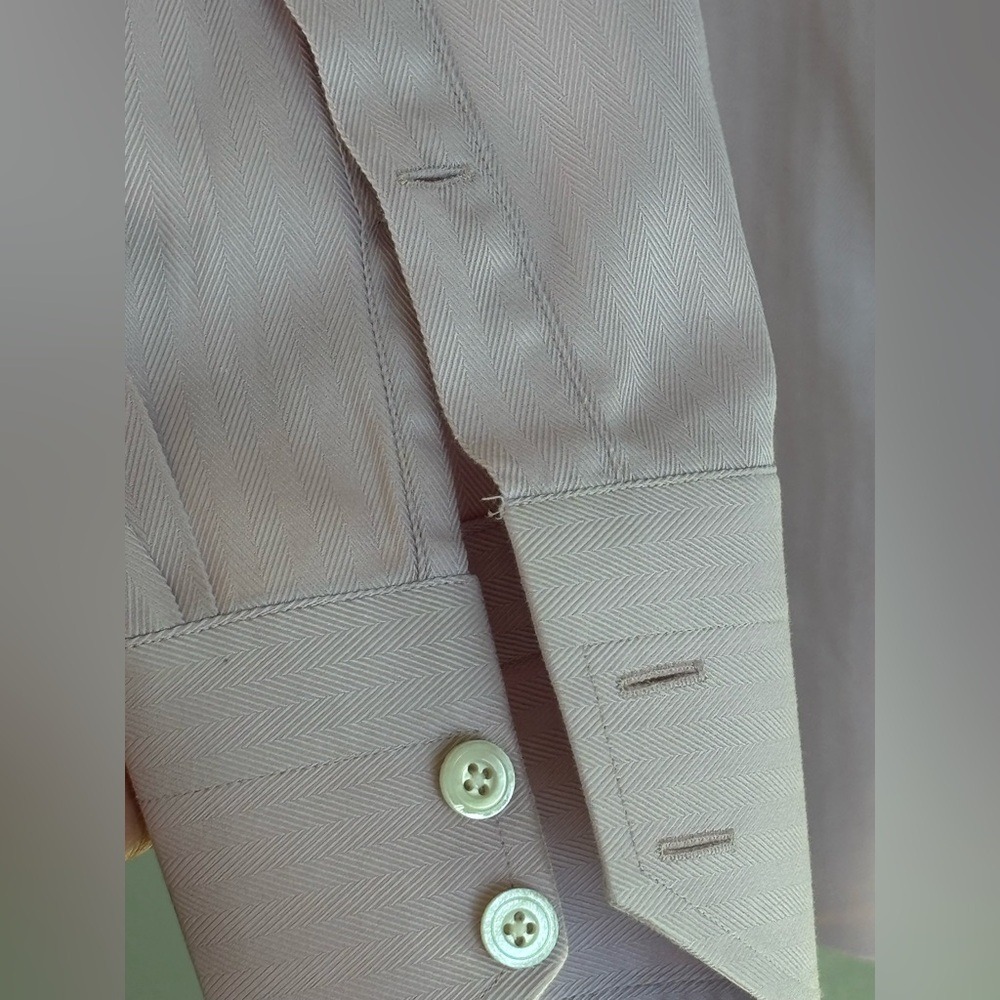 Tom Ford Dress Shirt Light Purple Mens 15.5 39 Herringbone Cotton Switzerland - Picture 5 of 9
